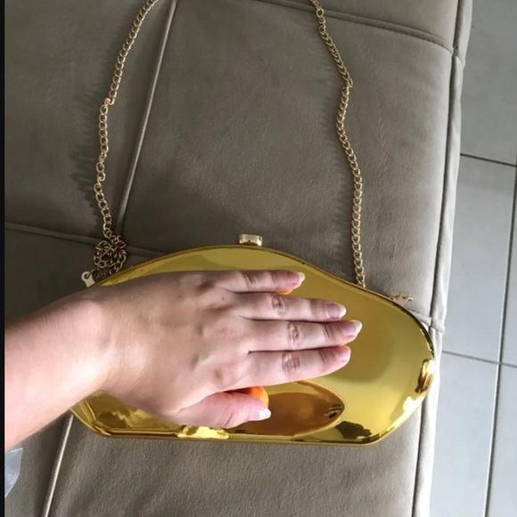 HIGH QUALITY Vintage Gold Evening clutch wedding bag. FREE SHIPPING!! - Picture 16 of 17